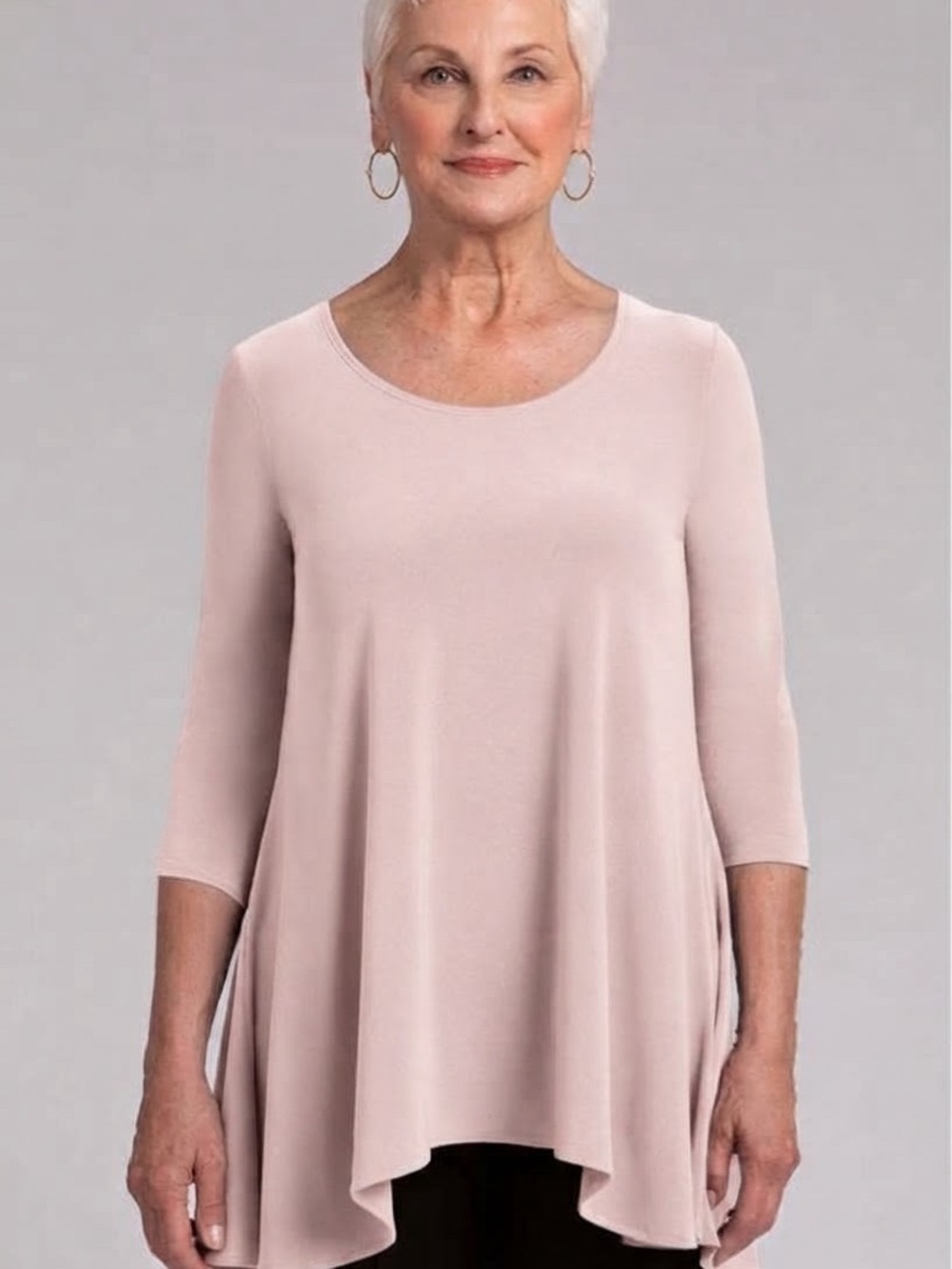 Sympli Nu True Tunic Top Size 18 Light Pink